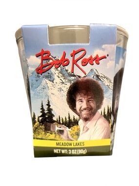 Bob Ross Meadow Lakes Scented Candle - Blue, Green, Yellow